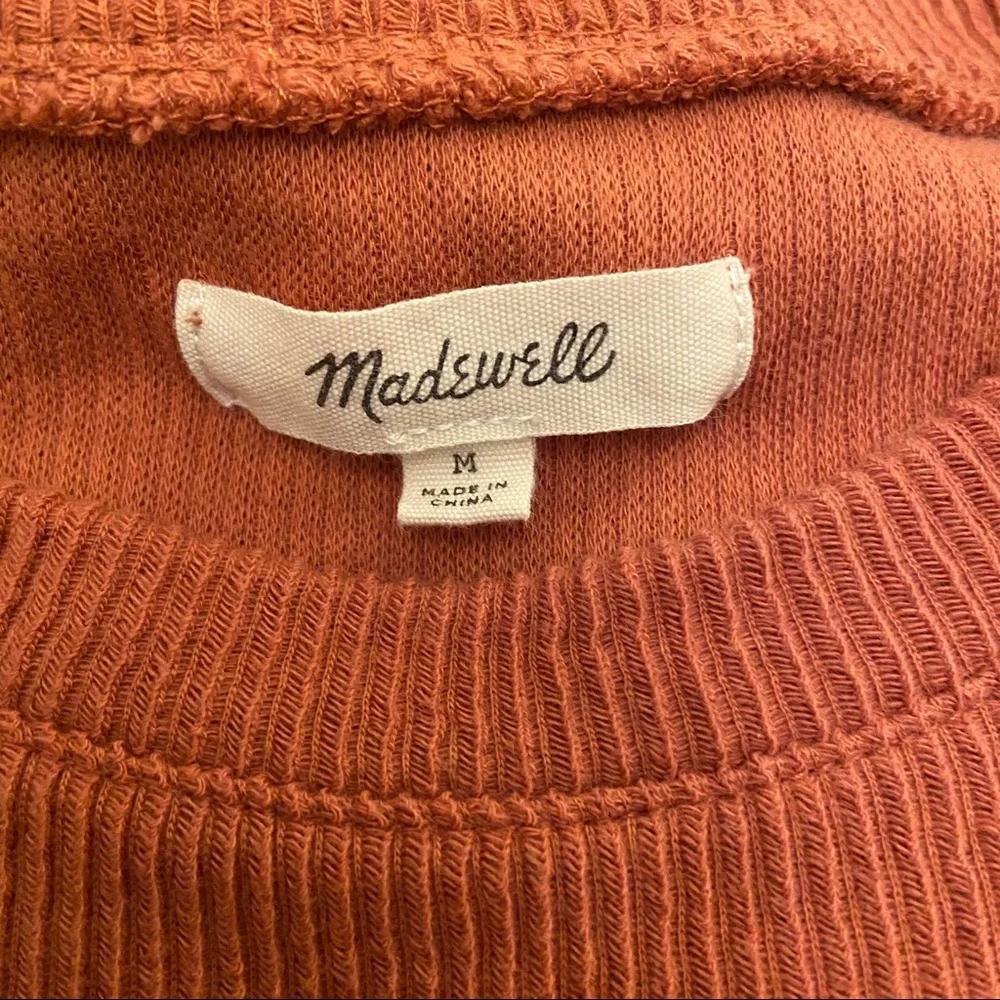 Madewell Ruffle-Cuff Ribbed Top - Picture 9 of 10